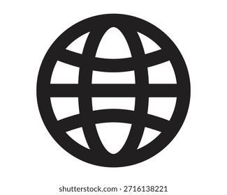 Globales Konnektivitätssymbol mit Rasterglobe-Symbol für Web- und internationale Zugriffsthemen - Hochwertiges Vektorgrafik-Stockbild