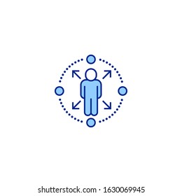 Global creative icon. From Business icons collection. Isolated Global sign on white background