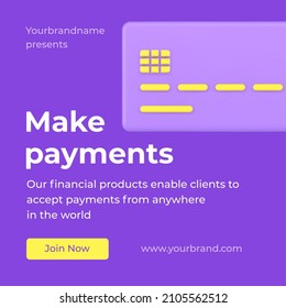 Global credit card payment online service landing page promo post vector illustration. Internet useful commercial app for clients comfortable goods buying purchasing all over world advertisement