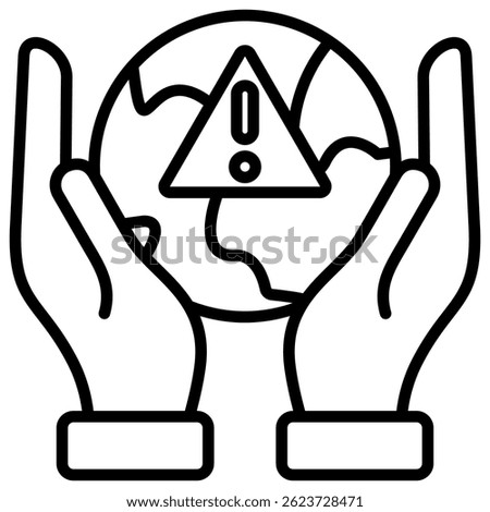 Global Crisis Icon Element For Design