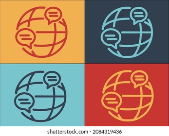 Global Crisis Manager Logo Template, Simple Flat Icon of business,global,financial