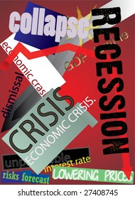 Global crisis. Postcard