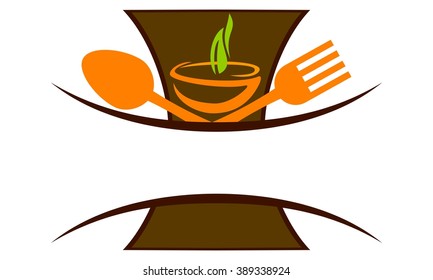 Global Culinary Emblem Template Blank
