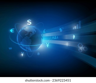 Global Currency Money transfer Stock Exchange