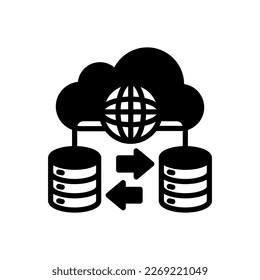 Global Data Exchange icon in vector. Logotype