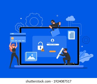 Global data security, personal data security, cyber data security online concept illustration, Internet security or information privacy - protection idea, software access data confidential, abstract