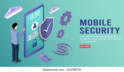 Global data security, personal data security, cyber data security online concept illustration, Internet security or information privacy and protection idea, software access data as confidential.