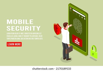 Global data security, personal data security, cyber data security online concept illustration, Internet security or information privacy and protection idea, software access data as confidential.