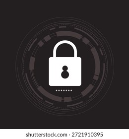 Seguridad global de datos, seguridad de datos personales, seguridad de datos cibernéticos, ilustración de concepto en línea, seguridad de Internet o privacidad de la información - idea de protección, acceso a datos de software confidencial, abstracto