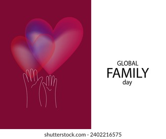 Global Day Family vector illustration for background, Banner, Poster, Card.