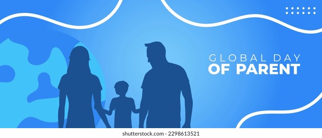Global Day of Parent Banner. Design Banner Template. Vector Illustration