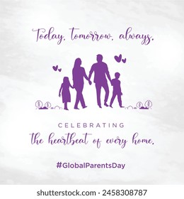 Global Day of Parents 1st June. Social Media Template vector Design