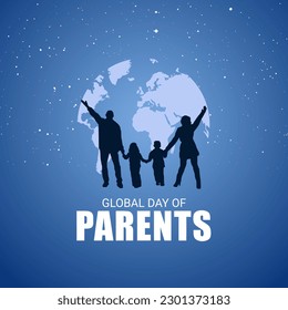 Global Day of Parents background vector illustration