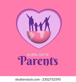 Global Day of Parents background vector illustration