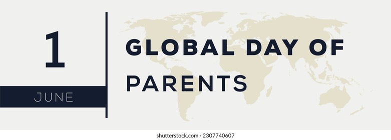 Global Day of Parents, held on 1 June.