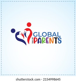 Global Day of Parents. Parents logo concept. Template for background, banner, card, poster. vector illustration.