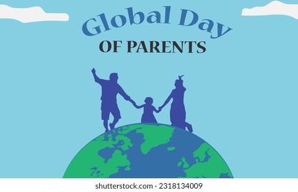 global day of parents poster banner background