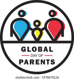 Global Day Parents Symbollogo Badge June Stock Vector (Royalty Free ...