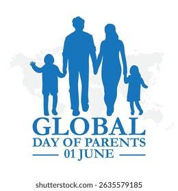 Global Day of Parents vector .Global Day of Parents design template for celebration. global parents day vector design. parents or family illustration template. 