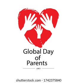 Global Day of Parents vector illustration