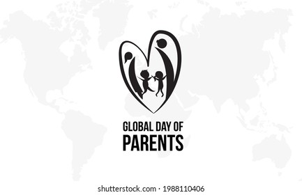 Global Day of Parents Vector Illustration. Parents Day Template for background, Banner, Poster, Card Awareness Campaign.