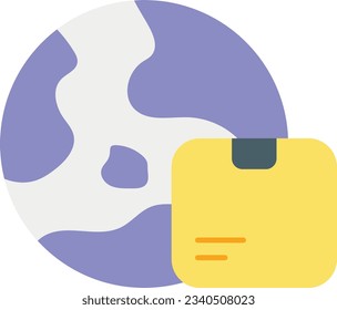  diseño de iconos planos de entrega global