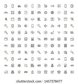 Global delivery line icon set. Collection of high quality black outline logo for web site design and mobile apps. Vector illustration on a white background