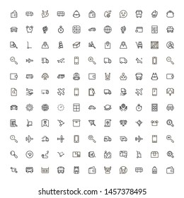 Global delivery line icon set. Collection of high quality black outline logo for web site design and mobile apps. Vector illustration on a white background