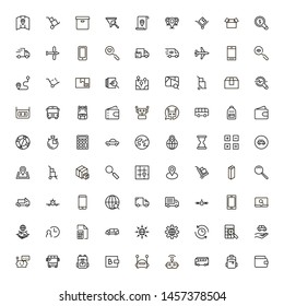 Global delivery line icon set. Collection of high quality black outline logo for web site design and mobile apps. Vector illustration on a white background