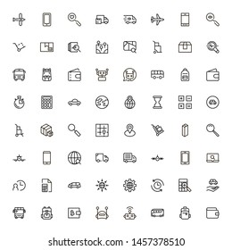 Global delivery line icon set. Collection of high quality black outline logo for web site design and mobile apps. Vector illustration on a white background