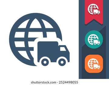 Global Delivery, Transportation Icon. Professional, pixel perfect icon. EPS 10 format.