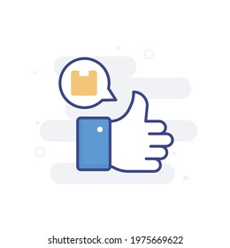 Global Delivery vector filled outline icon style illustration. EPS 10 File