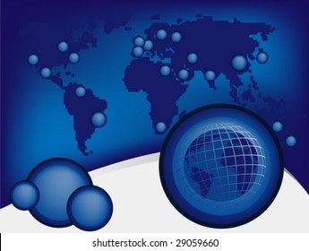Global design background - internet connecting people