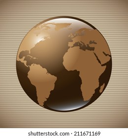 global design over beige background, vector illustration