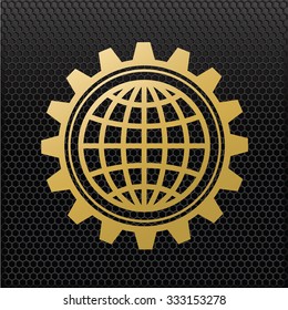 Global design,golden concept,clean vector