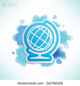 Global design,water colour design,clean vector
