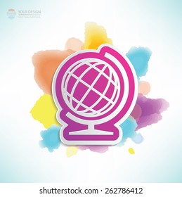 Global design,water colour design,clean vector