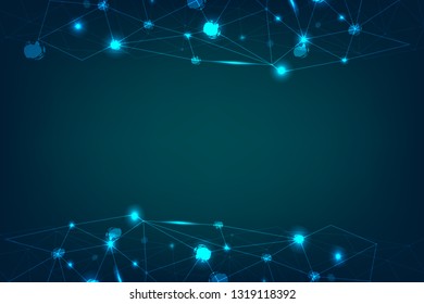 Global digital internet connection world.Connecting it together.The Marketing and communication blue concept vector.eps10