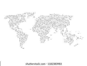 Global digital network connection. World map point and line composition concept of global business. Vector Illustration