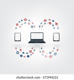 Globale digitale Netzwerkverbindungen, Technologiehintergrund