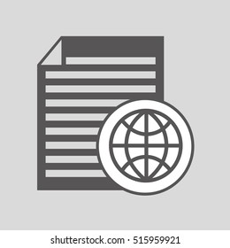 global digital paper network design vector illustration eps 10
