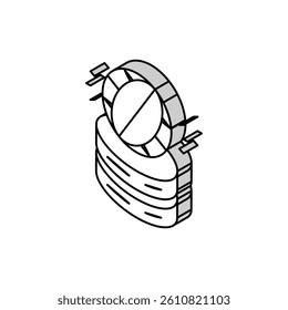 global digital processing isometric icon vector. global digital processing sign. isolated symbol illustration