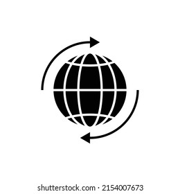 Global direction icon design isolated on white background