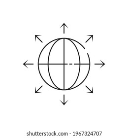 Global direction icon design vector illustration