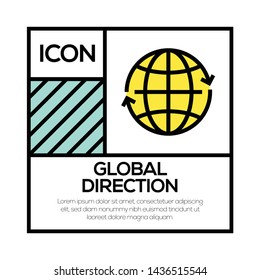GLOBAL DIRECTION AND ILLUSTRATION ICON CONCEPT