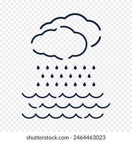 Global disasters. Drought, rain, flood and water. Vector illustration.