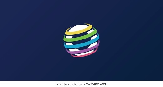 Logotipo de la diversidad global, diseño agradable para cualquier negocio y compañía.