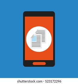 global document file social network vector illustration eps 10