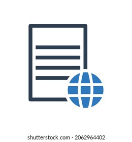 global document icon sign symbol