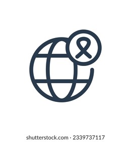 global donation vector icon illustration